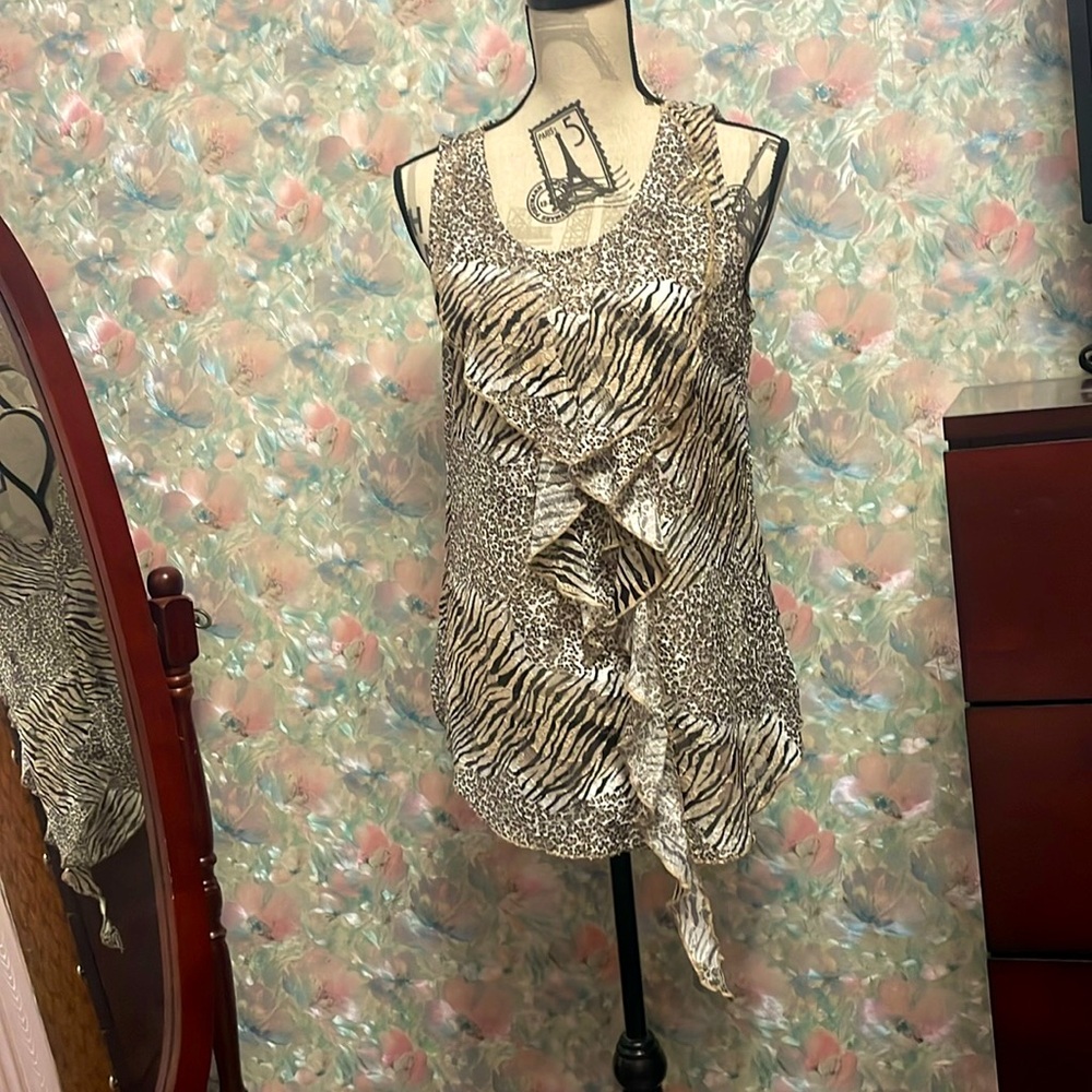 Airfield Animal Print Top
